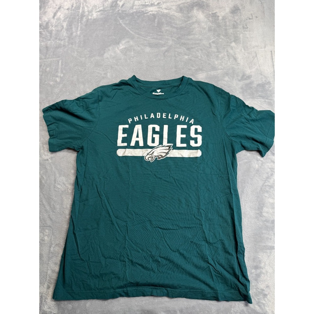 Philadelphia Eagles T Shirt Mens XL Green Fanatics NFL Football Sports Crewneck